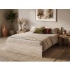Designová postel ELISA 180 x 200 cm dub sonoma v přírodním stylu
