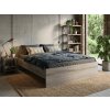Elegantní postel ELISA 180 x 200 cm dub lanýž pro pohodlný spánek
