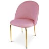 Sametová jídelní židle INCA VELVET růžová v elegantním designu