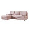 Oboustranná sedací souprava do L VENORIA SLIM 200x143 cm s funkcí lůžka + 2 polštářky
