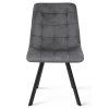 Designová jídelní židle CIEZA VELVET tmavě šedá do jídelny