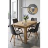 Designová jídelní židle CIEZA VELVET tmavě šedá do jídelny