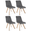 Stylová jídelní židle CIEZA VELVET s elegantním prošíváním