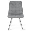 Designová jídelní židle CIEZA VELVET světle šedá do jídelny