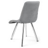 Světle šedá jídelní židle CIEZA VELVET s moderním designem