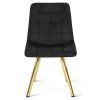 Designová jídelní židle CIEZA VELVET černá do jídelny
