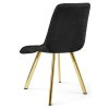 Černá jídelní židle CIEZA VELVET s moderním designem
