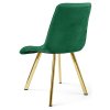 Zelená jídelní židle CIEZA VELVET s moderním designem