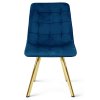 Designová jídelní židle CIEZA VELVET modrá do jídelny
