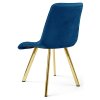 Modrá jídelní židle CIEZA VELVET s moderním designem