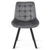Designová jídelní židle SORIA VELVET tmavě šedá do jídelny
