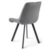 Tmavě šedá jídelní židle SORIA VELVET s moderním designem