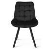 Designová jídelní židle SORIA VELVET černá do jídelny