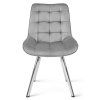 Designová jídelní židle SORIA VELVET světle šedá do moderní jídelny
