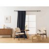 Stylový černý závěs OXFORD LIGHT 140x250 cm s moderním designem