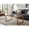 Designový kovový stolek NATURELE se skleněnou deskou 90x50 cm