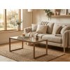 Designový konferenční stolek NATURELE 90x50 cm v tmavě hnědém provedení