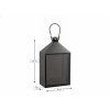 LED dekorace lucerna COZY WARM 55x30 cm, černá pro zimní pohodu domova
