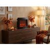 Stylový LED dekorace moderní krb COZY WARM 40x50 cm, černý do obýváku