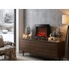 Elegantní LED dekorace moderní krb COZY WARM 40x50 cm, černý do interiéru