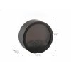 LED dekorace kulatý krb COZY WARM 35x34,5 cm, černý jako designový bytový doplněk