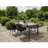 Designová jídelní židle AMAYA RONDO, černá s ergonomickým sedákem pro jídelnu, balkon i venkovní posezení