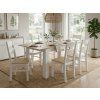 Elegantní jídelní stůl MADO 120/160x80 cm bílá/dub sonoma s rozkládací deskou