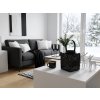 Stylová lucerna s flitry LOFTY GLAM 20 cm černá pro moderní interiér