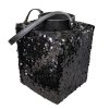Luxusní lucerna LOFTY GLAM 20 cm černá s glamour vzhledem