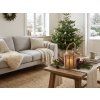 Přírodní lucerna NATUR GLAM 26 cm se skleněnou vložkou na svíčku