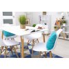 99098 9 akce bily jidelni stul adria 120x80 cm ii jakost
