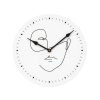 Nástěnné hodiny LINE FACE 29 cm, bílé