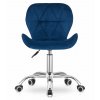 102876 1 set do pracovny zarimo stul 80x40 cm cerna kreslo avola velvet modre