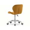 Pohodlné hořčicové kancelářské křeslo AVOLA VELVET moderní design