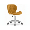 102927 set do pracovny zarimo stul 80x40 cm bila dub sonoma kreslo avola velvet horcicove