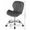 102930 5 set do pracovny zarimo stul 80x40 cm bila dub sonoma kreslo avola velvet tmave ruzove
