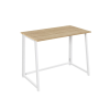 102930 6 set do pracovny zarimo stul 80x40 cm bila dub sonoma kreslo avola velvet tmave ruzove