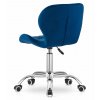 102945 2 set do pracovny zarimo stul 80x40 cm bila dub sonoma kreslo avola velvet modre