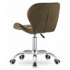 102966 4 set do pracovny zarimo stul 80x40 cm bila dub sonoma kreslo avola velvet hnede
