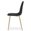 Jídelní židle PADVA VELVET, černá v moderním designu