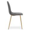 Elegantní jídelní židle PADVA VELVET, tmavě šedá do světlého a moderního interiéru