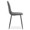 f1d524d4b13989264Elegantní jídelní židle PADVA VELVET s černými nohami, tmavě šedá do stylového a moderního interiéru2e759a07e223057