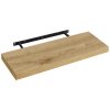 Plovoucí nástěnná police GROVE 60x20 cm, dub artisan do moderního obývacího pokoje