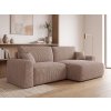 Rozkládací oboustranná sedací souprava do L NORDEN TILIA 250x140 cm světle hnědá s moderním designem