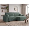 Rozkládací oboustranná sedací souprava do L NORDEN TILIA 250x140 cm zelená s moderním designem