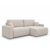 Krémová rozkládací sedací souprava do L NORDEN PAROS 250x140 cm s oboustranným provedením