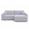 Oboustranná sedací souprava do L NORDEN PAROS 250x140 cm světle šedá do obývacího pokoje