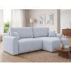 Rozkládací oboustranná sedací souprava do L NORDEN PAROS 250x140 cm světle šedá s moderním designem