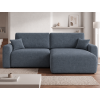 Stylová sedací souprava do L NORDEN PAROS 250x140 cm tmavě šedá s prostorným lehátkem