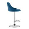 103476 3 akce modra barova zidle velvet kast ii jakost